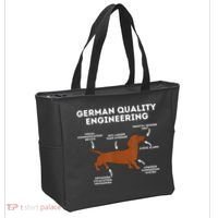 Quality German Engineering Dachshund Lover Wiener Dog Tote Bag thumb 2