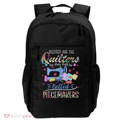 Quilting Great Gift Blessed Are Piecemakers Cool Gift For Quilters Gift Backpack