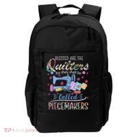 Quilting Great Gift Blessed Are Piecemakers Cool Gift For Quilters Gift Backpack thumb 0