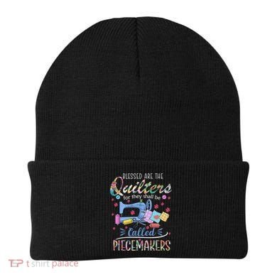 Quilting Great Gift Blessed Are Piecemakers Cool Gift For Quilters Gift Beanie