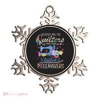 Quilting Great Gift Blessed Are Piecemakers Cool Gift For Quilters Gift Ornament thumb 0