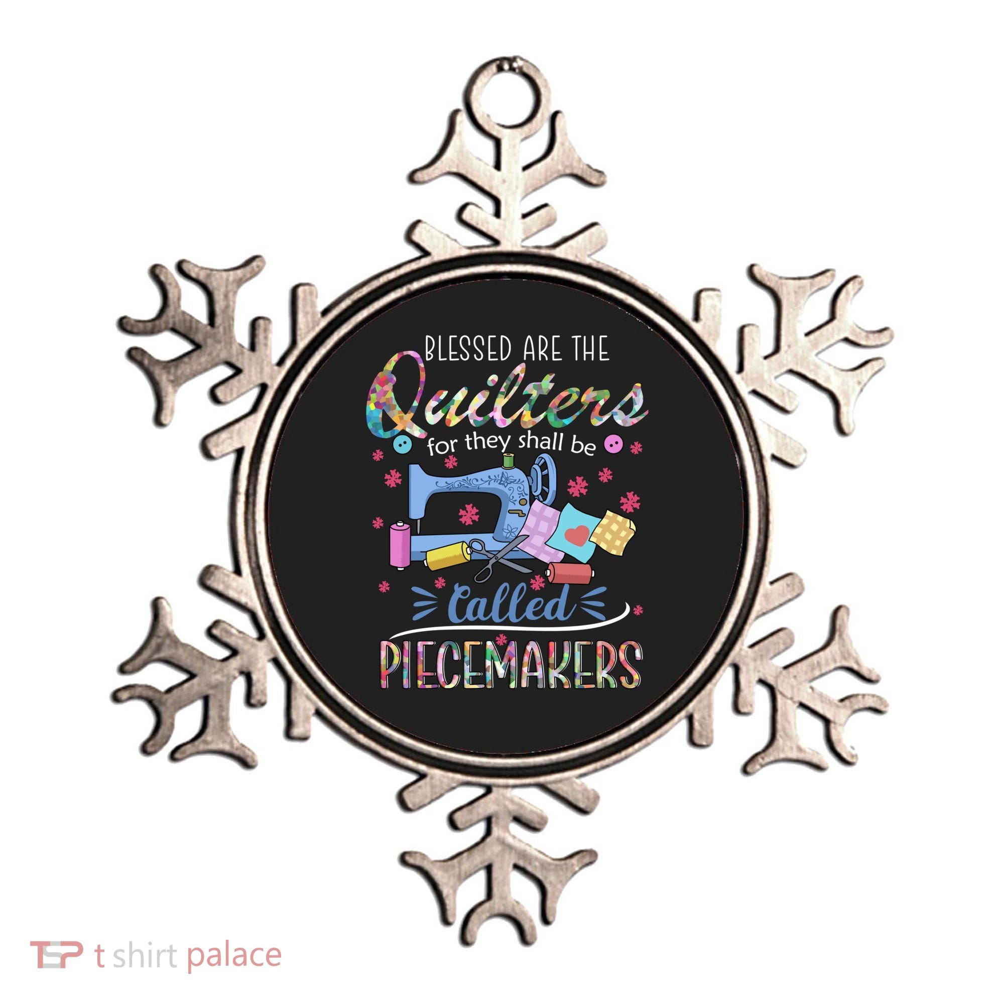 Quilting Great Gift Blessed Are Piecemakers Cool Gift For Quilters Gift Ornament