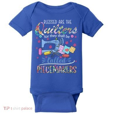 Quilting Great Gift Blessed Are Piecemakers Cool Gift For Quilters Gift Baby Bodysuit