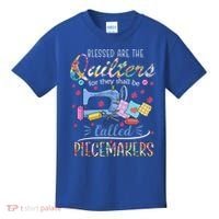 Quilting Great Gift Blessed Are Piecemakers Cool Gift For Quilters Gift Kids T-Shirt thumb 0