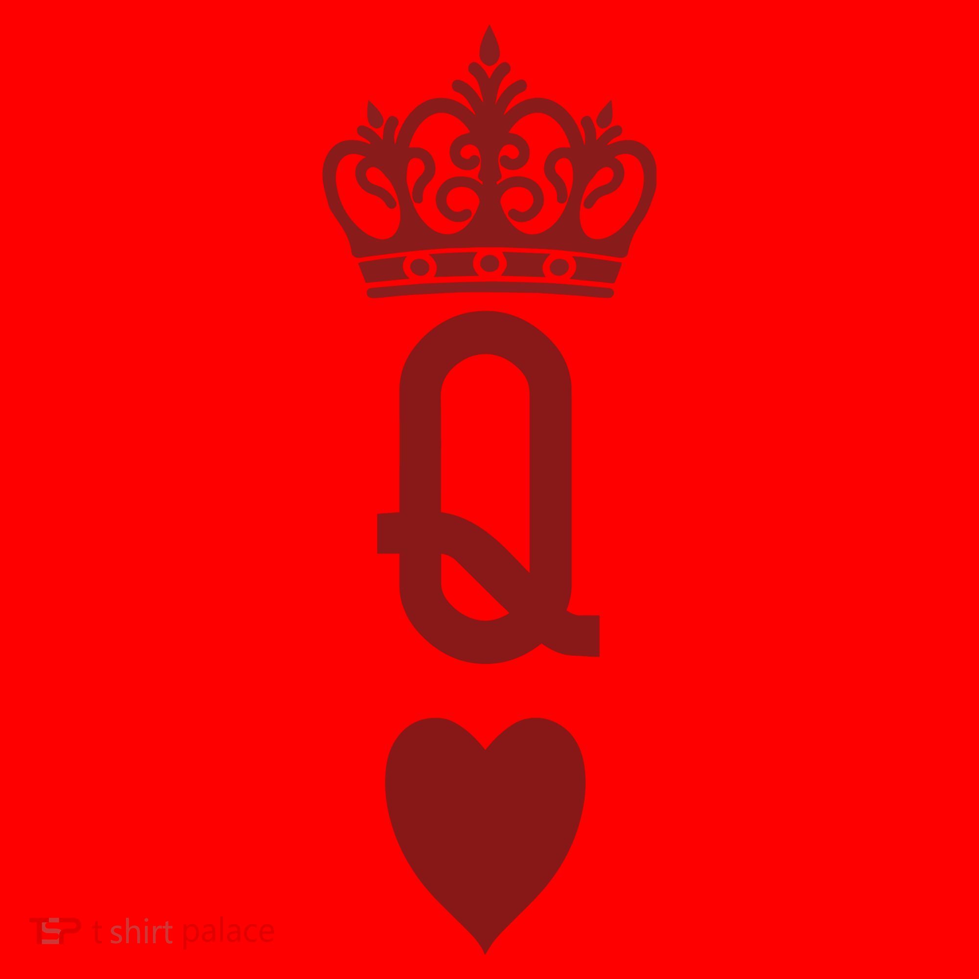 Queen Heart Cool Playing Card Santa Hat