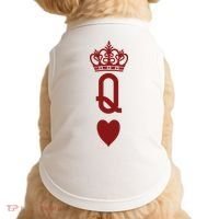 Queen Heart Cool Playing Card Doggie Tank thumb 0