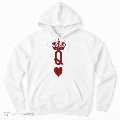 Queen Heart Cool Playing Card Hoodie