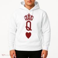 Queen Heart Cool Playing Card Hoodie thumb 2