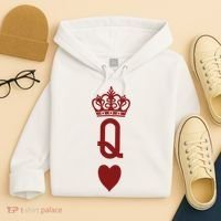 Queen Heart Cool Playing Card Hoodie thumb 4