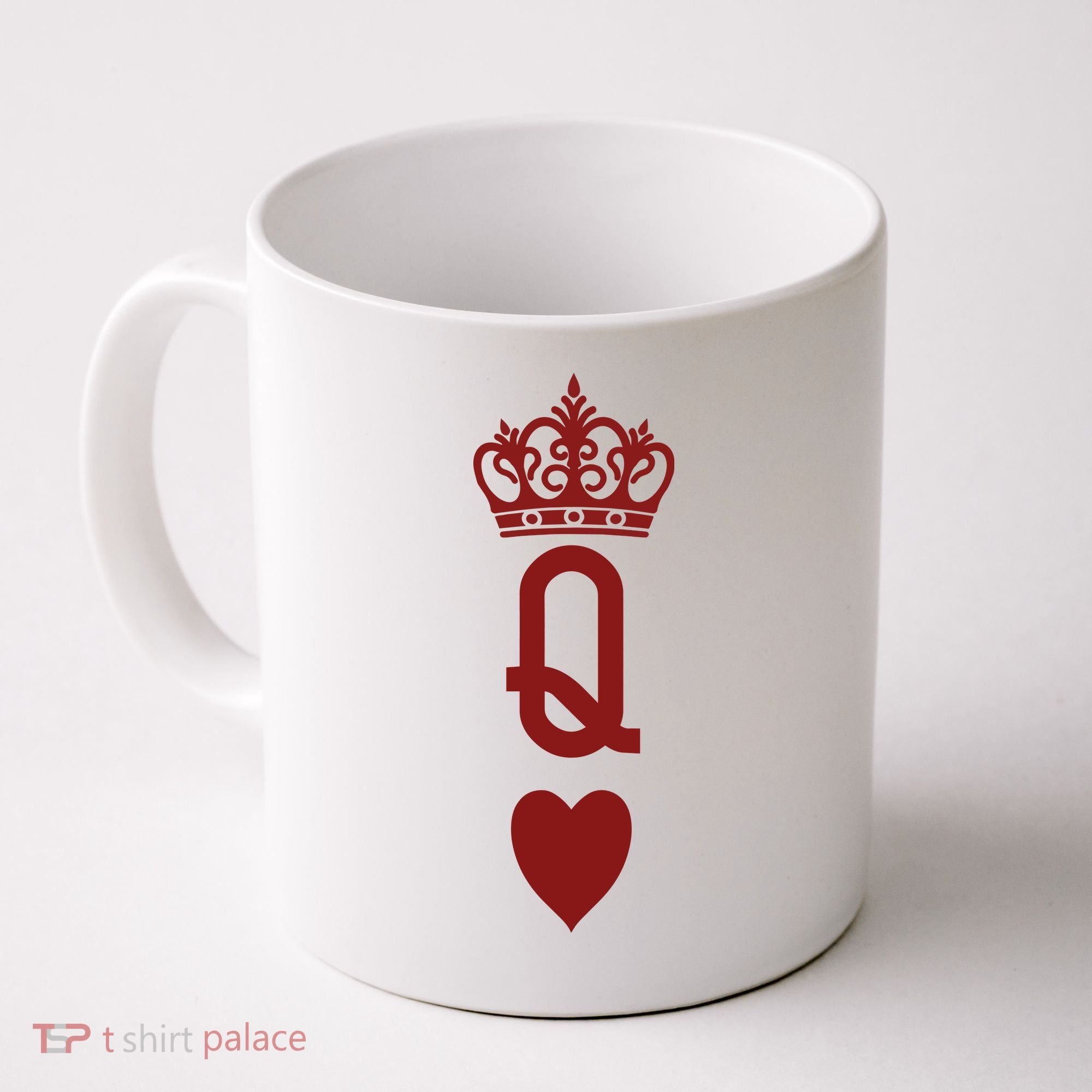 Queen Heart Cool Playing Card Coffee Mug