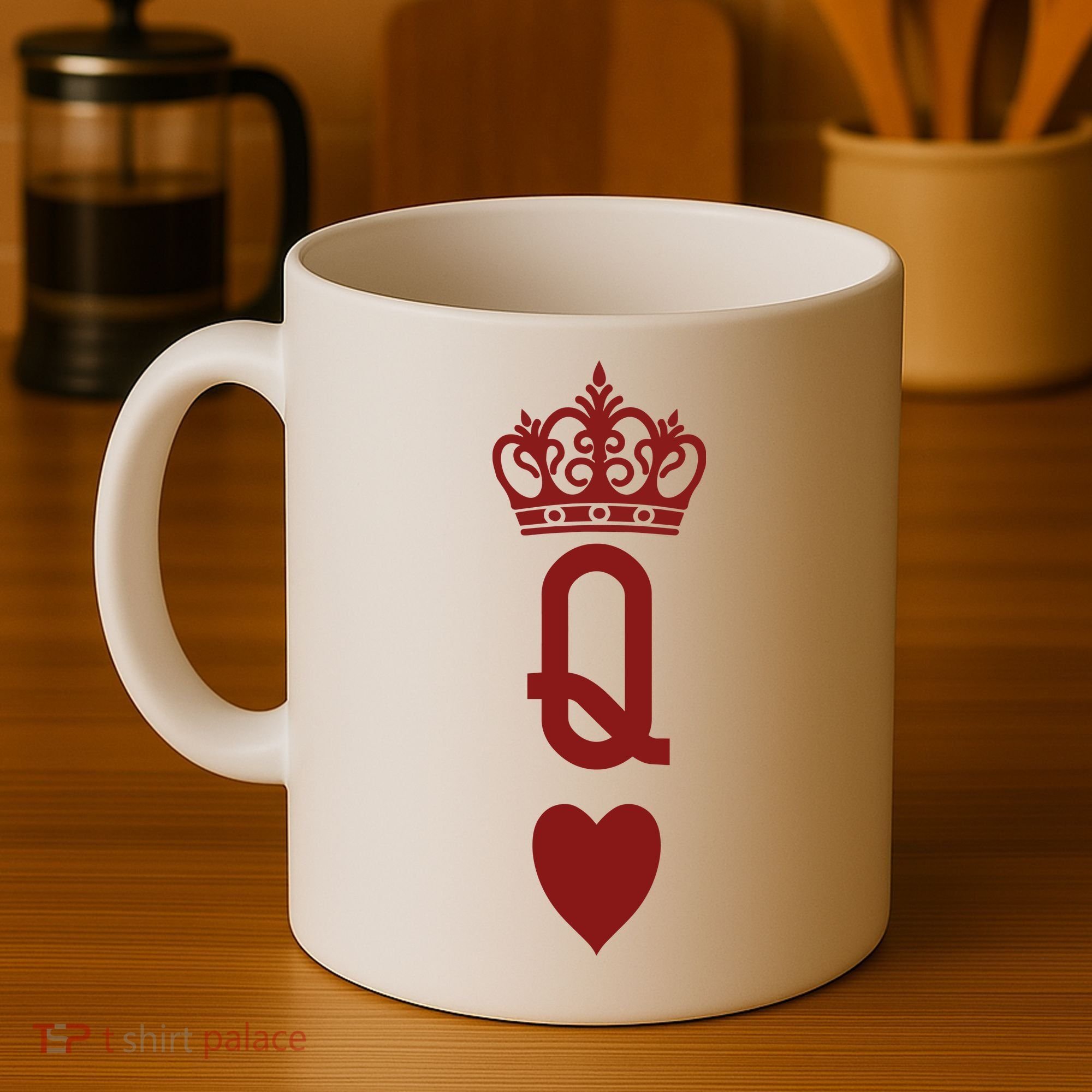 Queen Heart Cool Playing Card Coffee Mug