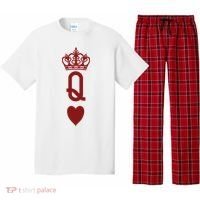 Queen Heart Cool Playing Card Pajama Set thumb 0