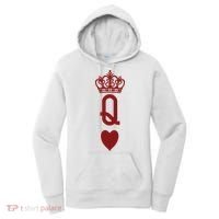 Queen Heart Cool Playing Card Women's Hoodie thumb 0