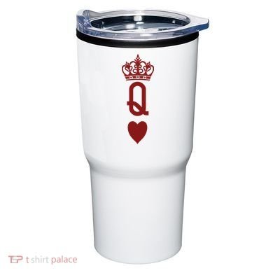 Queen Heart Cool Playing Card Tumbler