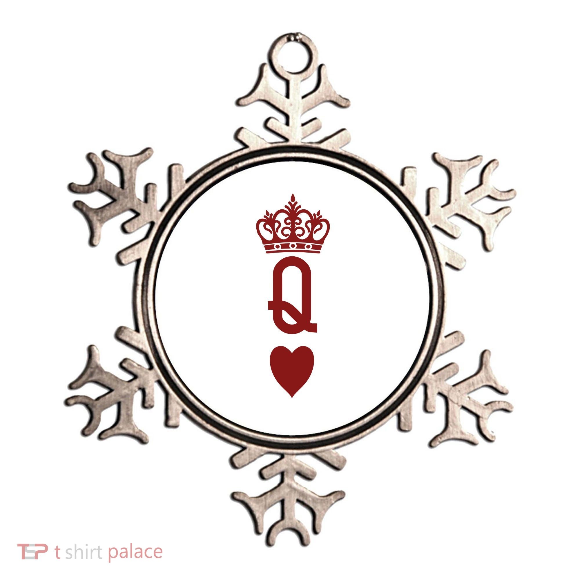 Queen Heart Cool Playing Card Ornament