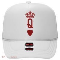 Queen Heart Cool Playing Card Hat thumb 0