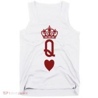 Queen Heart Cool Playing Card Tank Top thumb 0