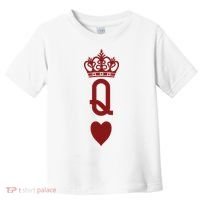 Queen Heart Cool Playing Card Toddler T-Shirt thumb 0