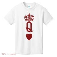 Queen Heart Cool Playing Card Kids T-Shirt thumb 0