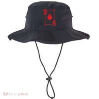 Queen Hearts Card Costume Playing Cards Queen Of Hearts Bucket Hat thumb 0