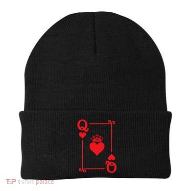 Queen Hearts Card Costume Playing Cards Queen Of Hearts Beanie