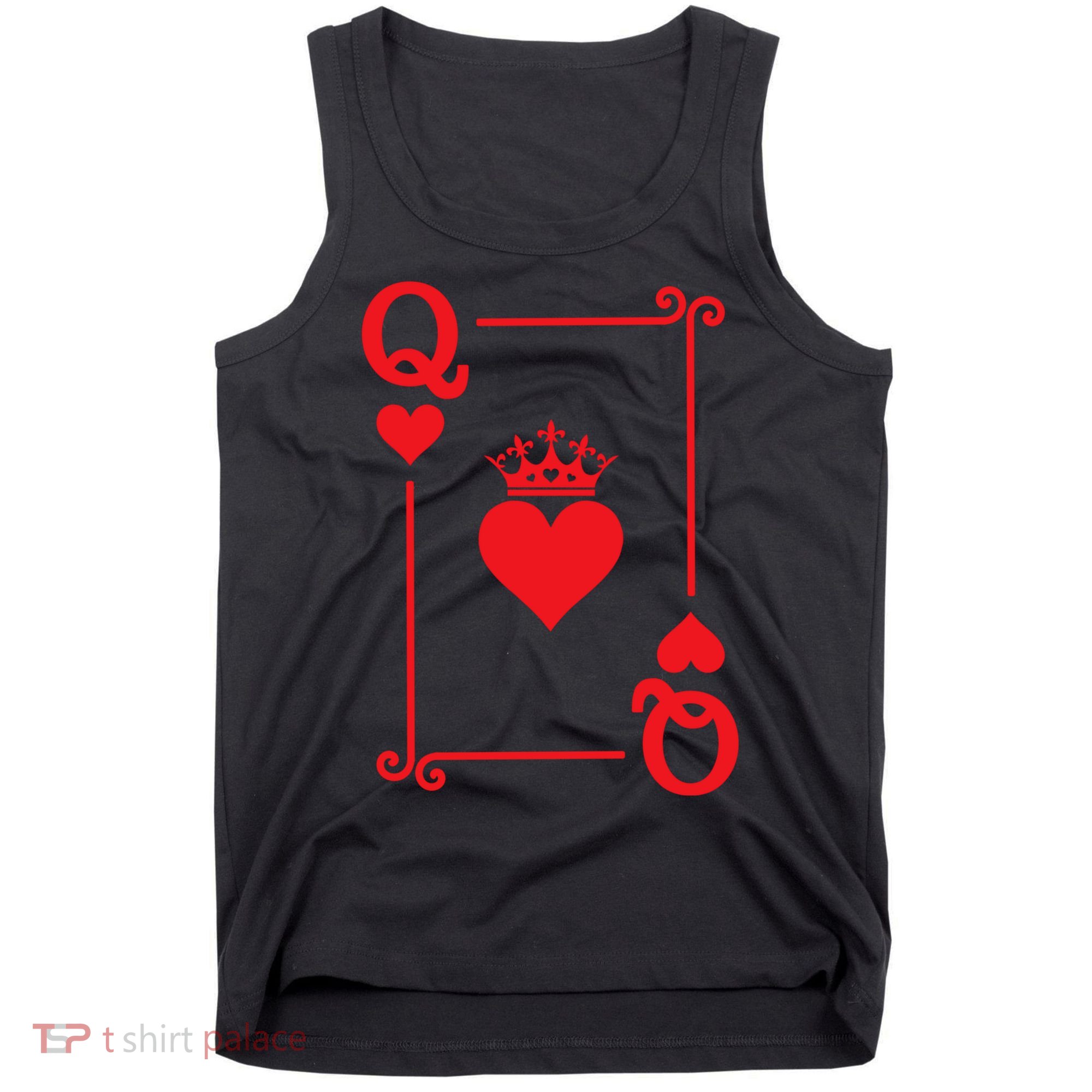 Queen Hearts Card Costume Playing Cards Queen Of Hearts Tank Top