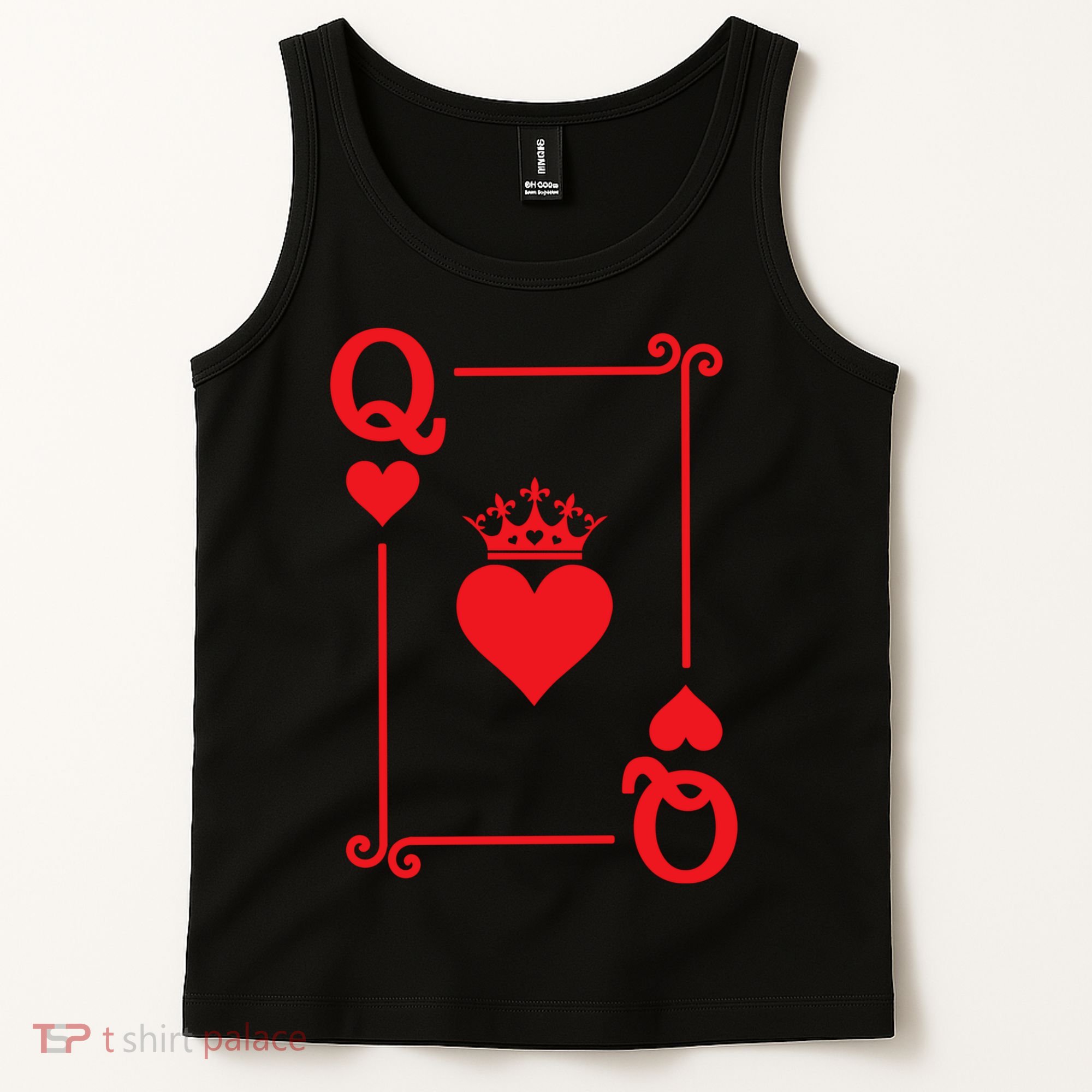 Queen Hearts Card Costume Playing Cards Queen Of Hearts Tank Top