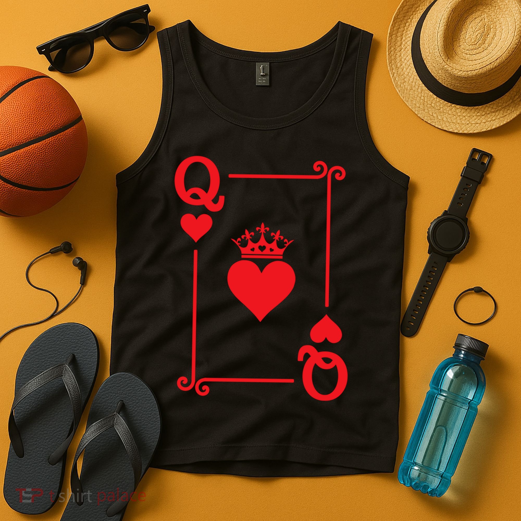Queen Hearts Card Costume Playing Cards Queen Of Hearts Tank Top