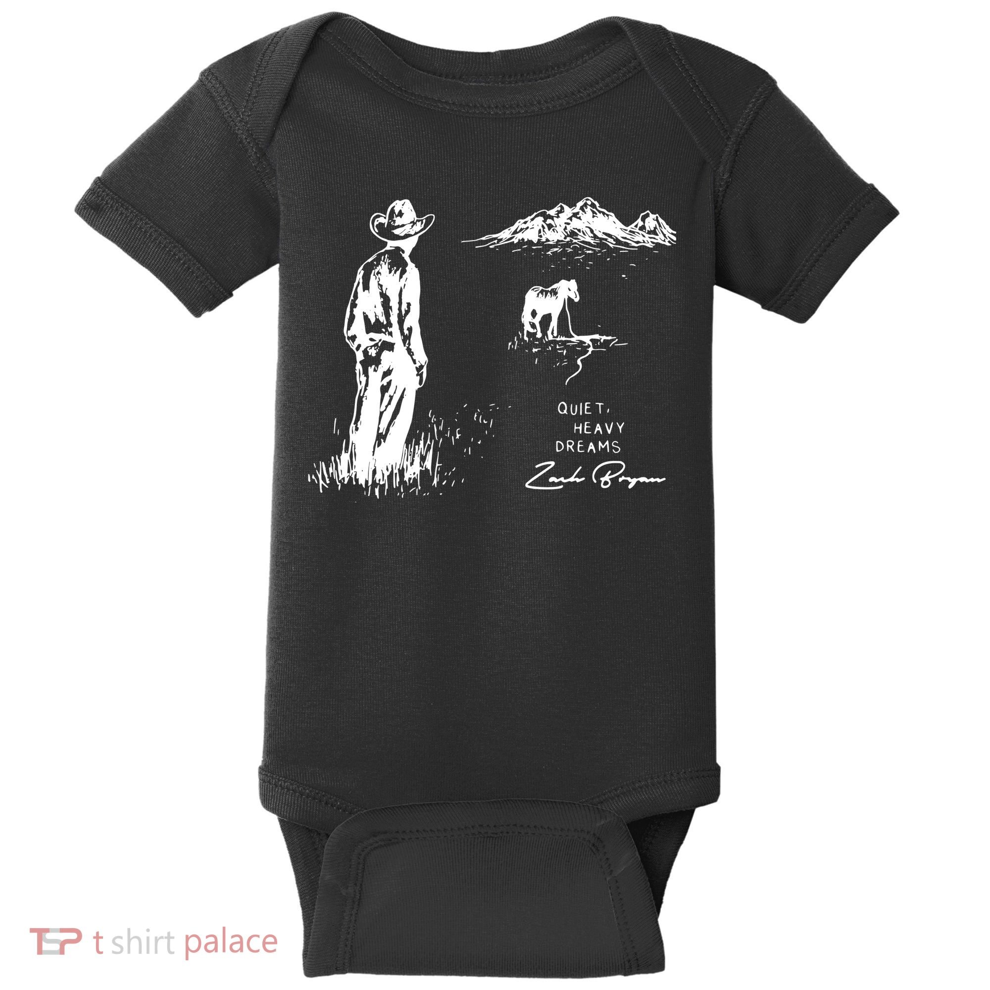 Quiet Heavy Dreams Country Music Baby Bodysuit