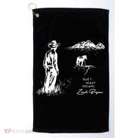 Quiet Heavy Dreams Country Music Golf Towel thumb 0