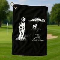 Quiet Heavy Dreams Country Music Golf Towel thumb 1