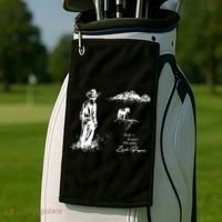 Quiet Heavy Dreams Country Music Golf Towel thumb 2