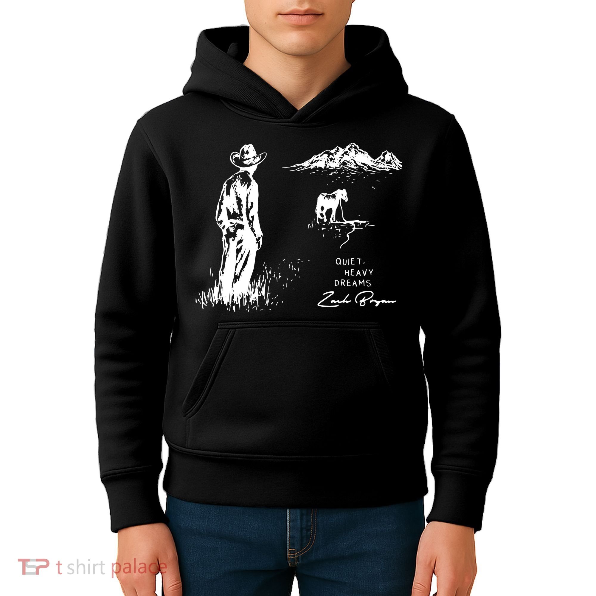 Quiet Heavy Dreams Country Music Kids Hoodie