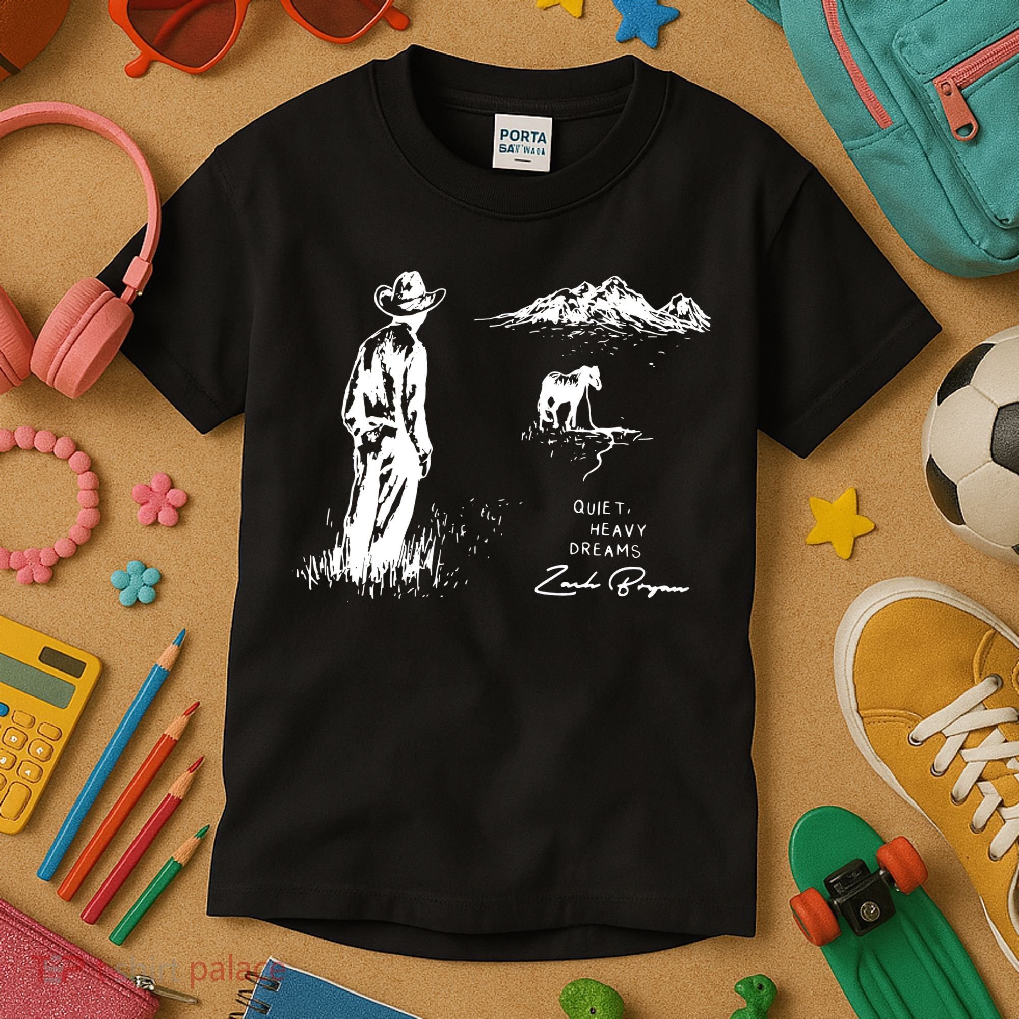 Quiet Heavy Dreams Country Music Kids T-Shirt