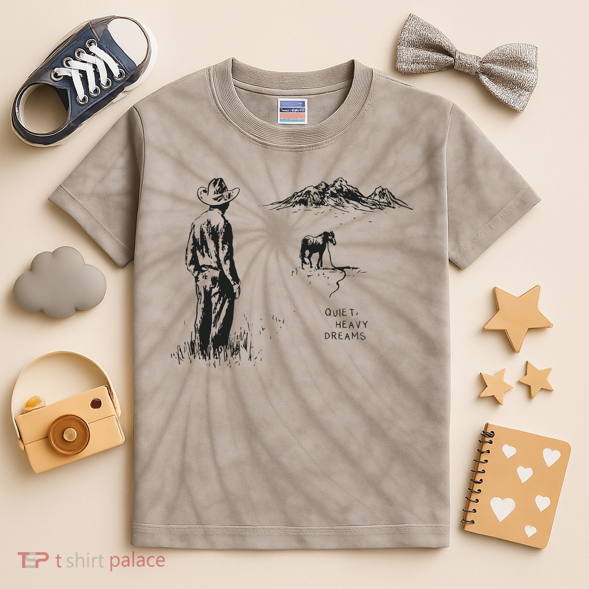 Quiet Heavy Dreams American Heartbreak Kids Tie-Dye T-Shirt