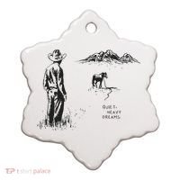 Quiet Heavy Dreams American Heartbreak Ceramic Ornament thumb 0