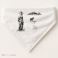 Quiet Heavy Dreams American Heartbreak USA-Made Doggie Bandana thumb 0
