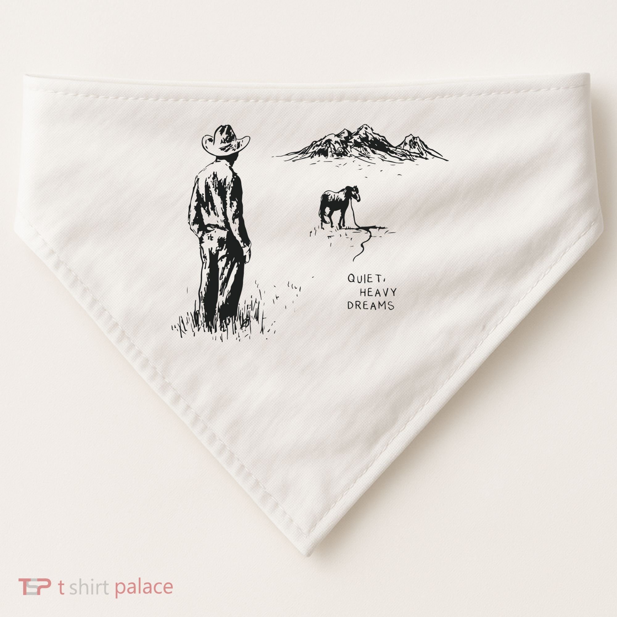 Quiet Heavy Dreams American Heartbreak USA-Made Doggie Bandana
