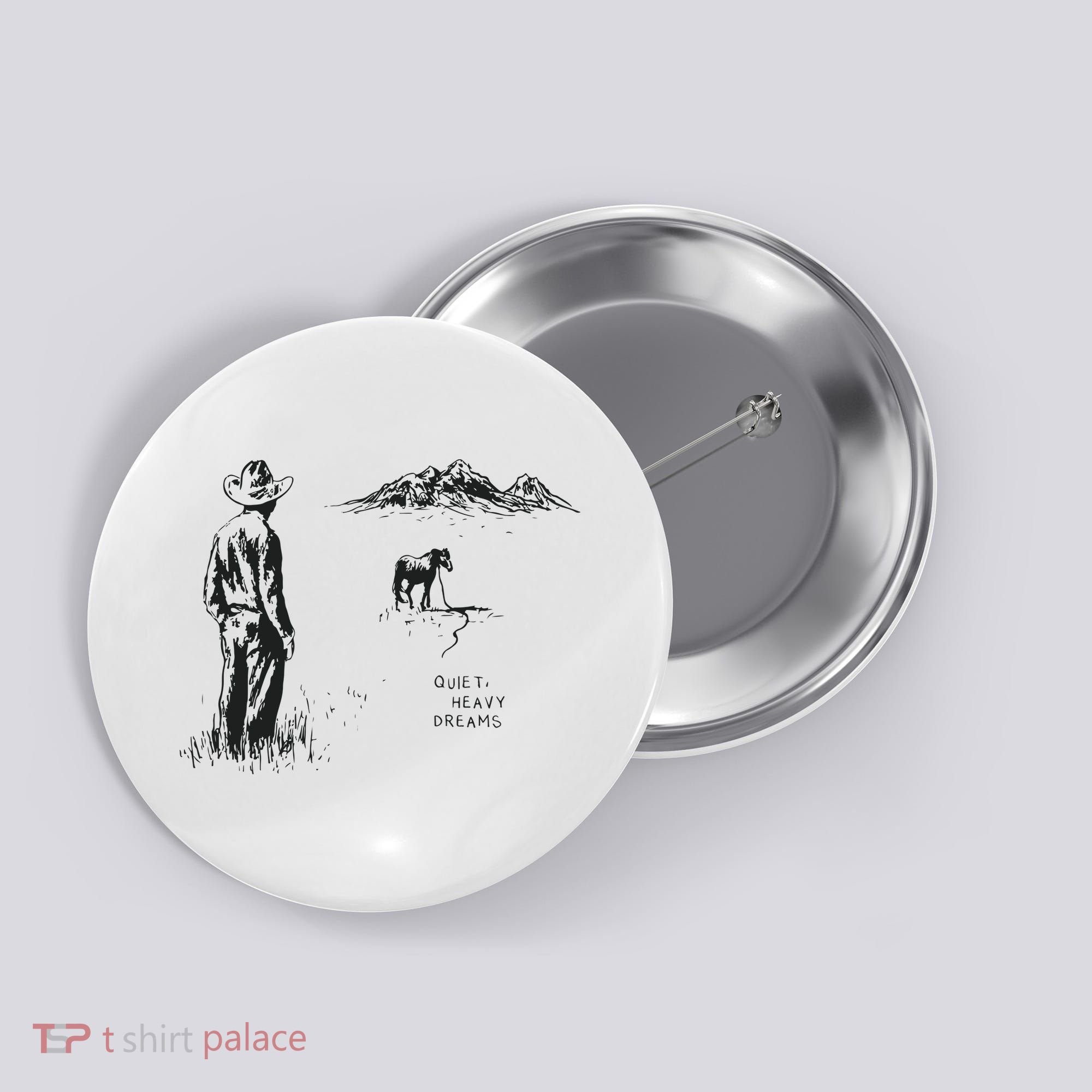 Quiet Heavy Dreams American Heartbreak Button