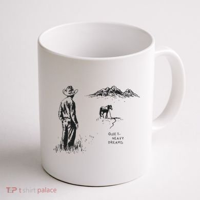 Quiet Heavy Dreams American Heartbreak Coffee Mug back