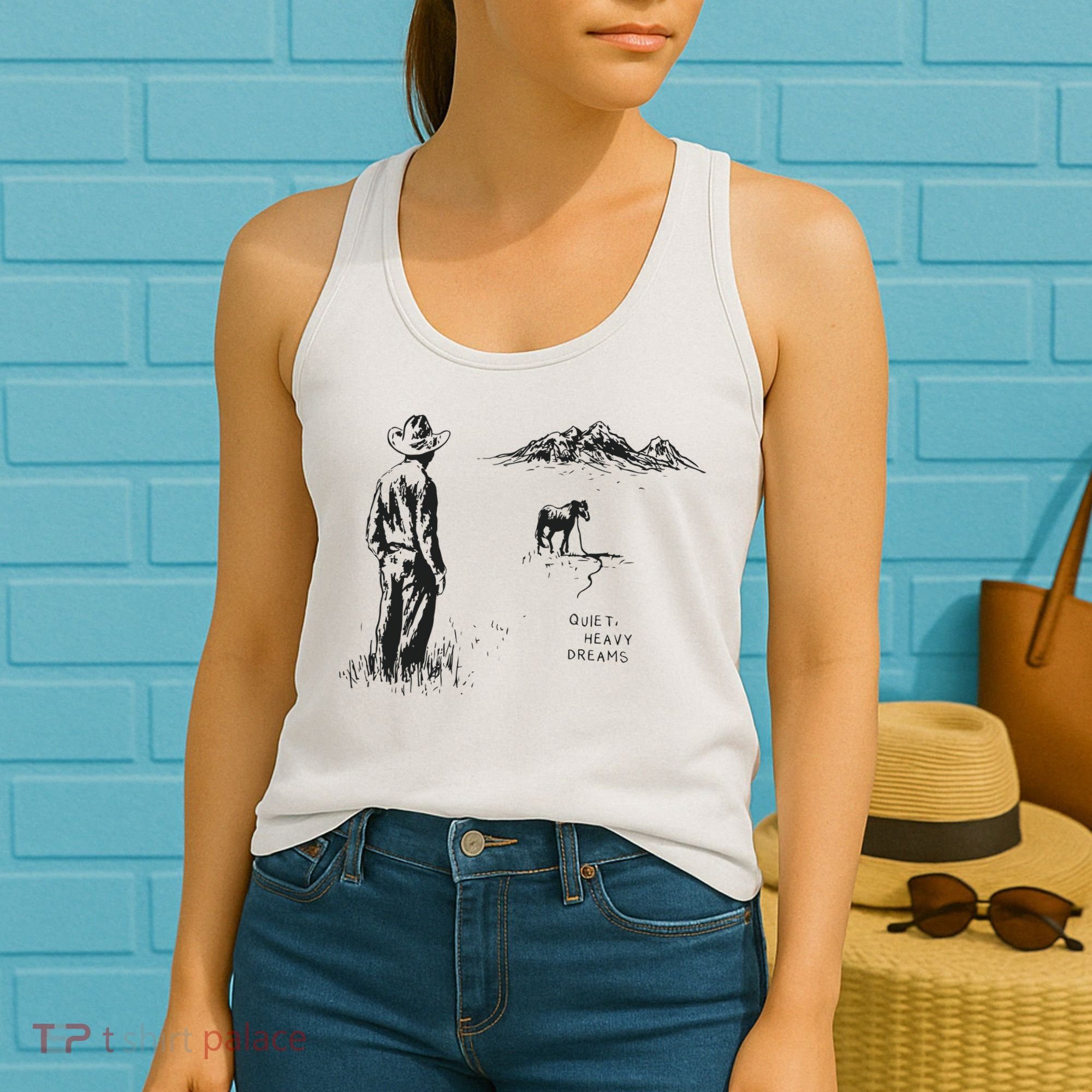 Quiet Heavy Dreams American Heartbreak Women's Tank Top