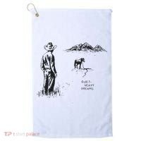 Quiet Heavy Dreams American Heartbreak Golf Towel thumb 0