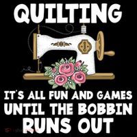 Quilting Its All Fun And Games Until The Bobbin Runs Out Gift Women's Hoodie thumb 2