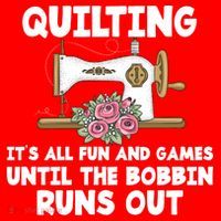 Quilting Its All Fun And Games Until The Bobbin Runs Out Gift Santa Hat thumb 1