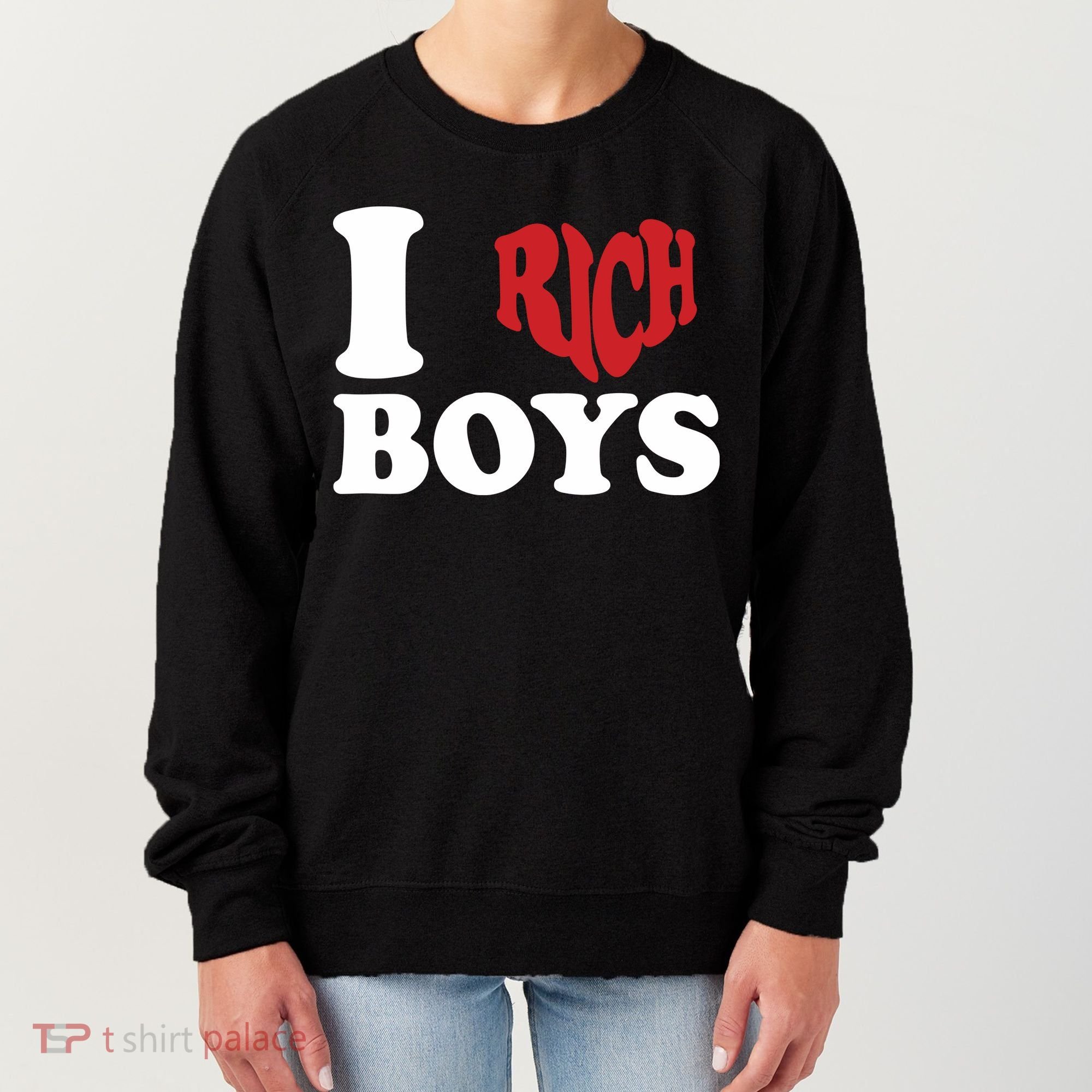 Qierraa I Love Rich Boy Women's Sweatshirt