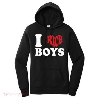Qierraa I Love Rich Boy Women's Hoodie