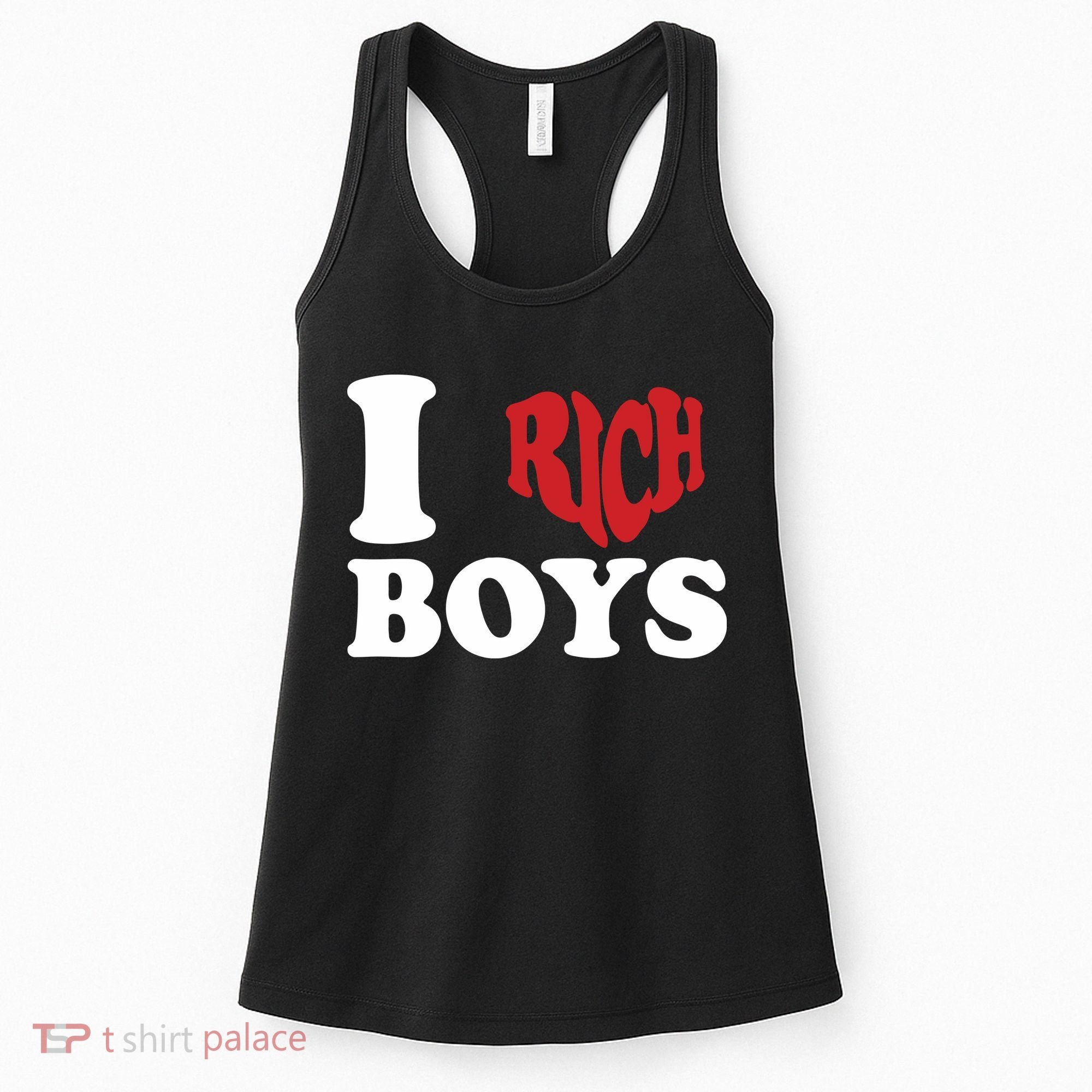 Qierraa I Love Rich Boy Women's Tank Top