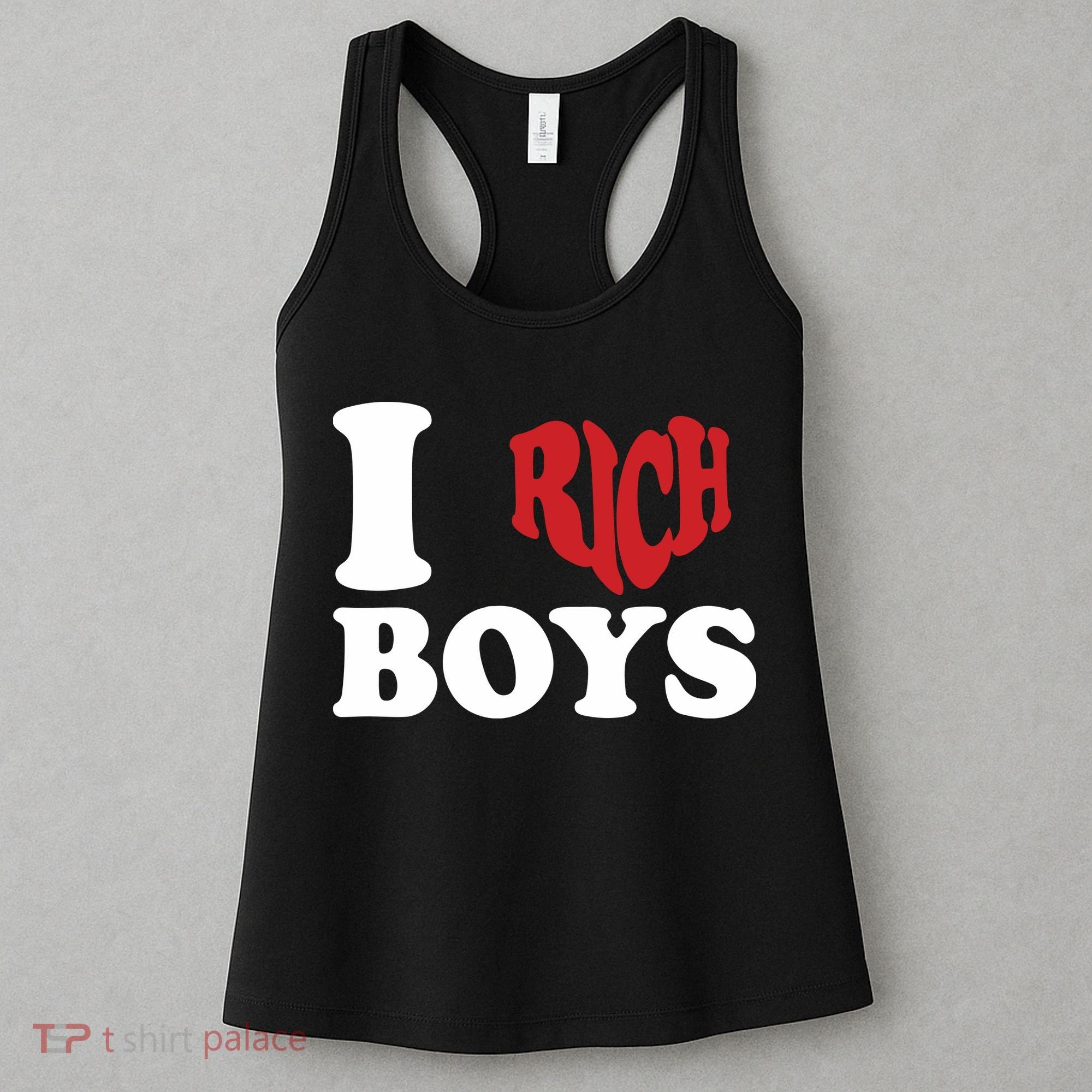 Qierraa I Love Rich Boy Women's Tank Top