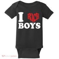 Qierraa I Love Rich Boy Baby Bodysuit thumb 0