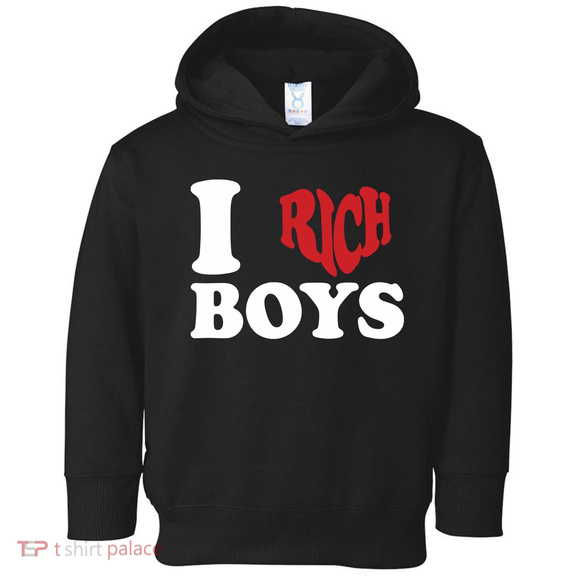 Qierraa I Love Rich Boy Toddler Hoodie